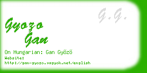 gyozo gan business card